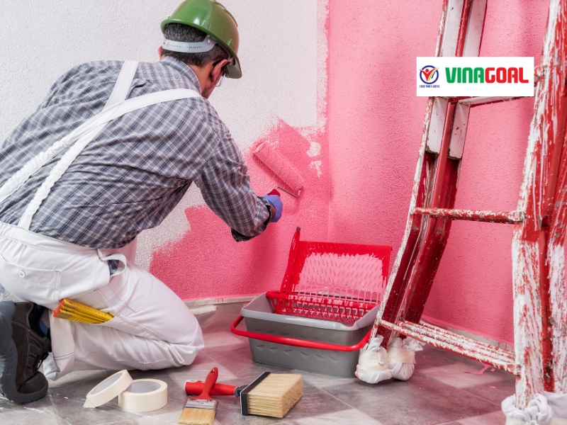 thi công sơn nhà
