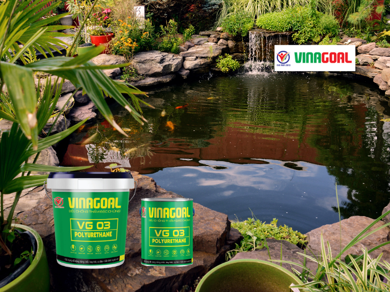 thi công sơn chống thấm hồ cá